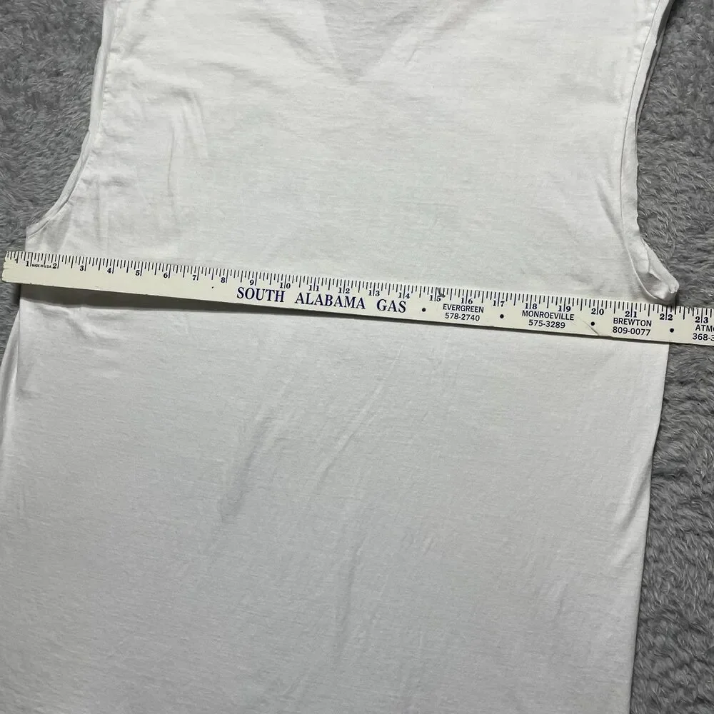 Harley-Davidson Shirt Men XL White United We Ride Sleeveless V-Notch Graphic - Picture 3 of 5